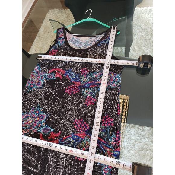 Avenue Women's Multicolor Polyester Scoop Neck Sleeveless Long Maxi Dress 22/24 - Picture 10 of 12